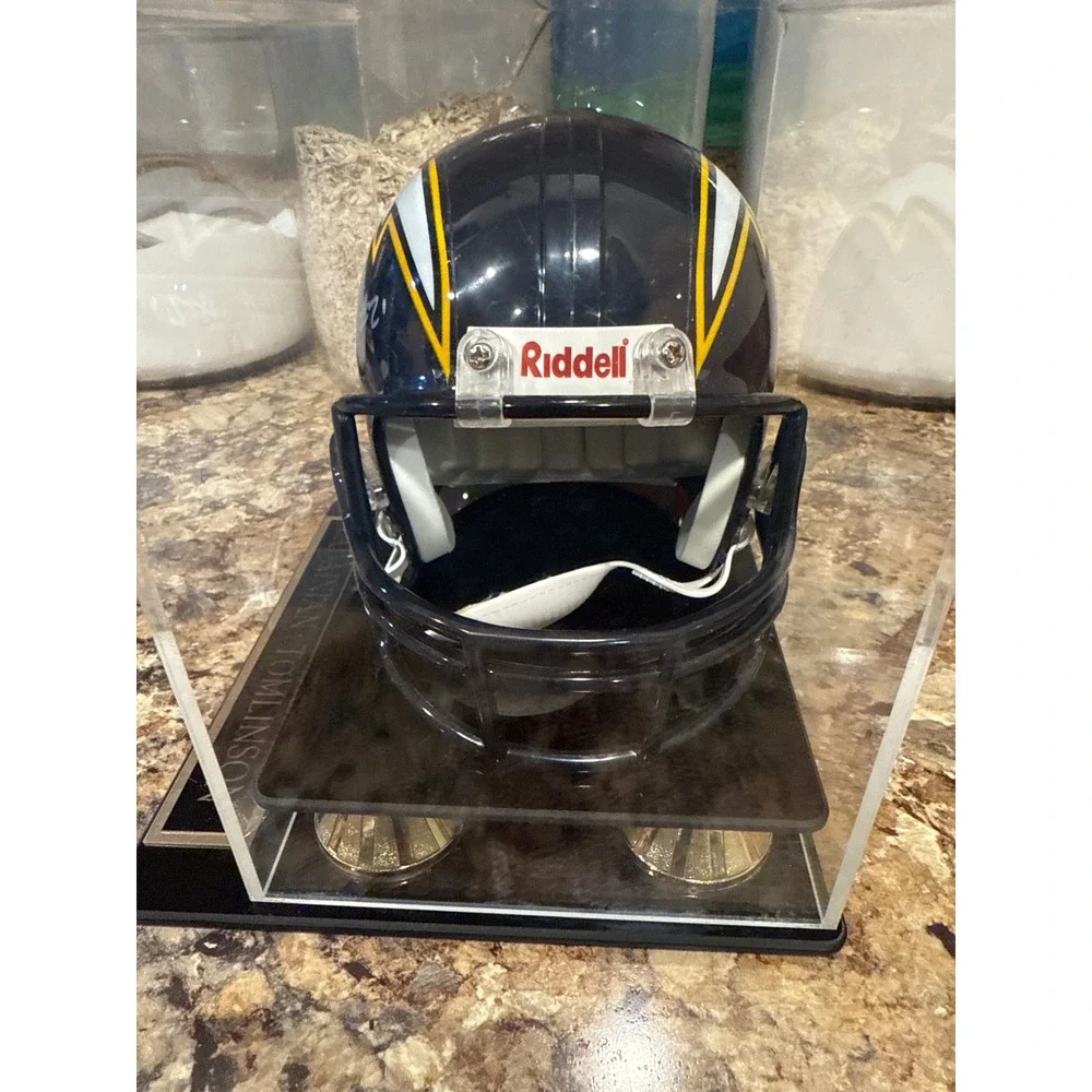 Los Angeles Chargers Mini Football Helmet Ladainian Tomlinson Autograph - Picture 2 of 5